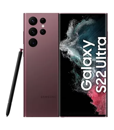 Samsung S22 Ultra 5G – 128GB – Bourgogne (Batterie 89%)